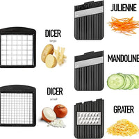 Coupe Legumes Multifonctions et Mandoline Professionnelle Cuisine