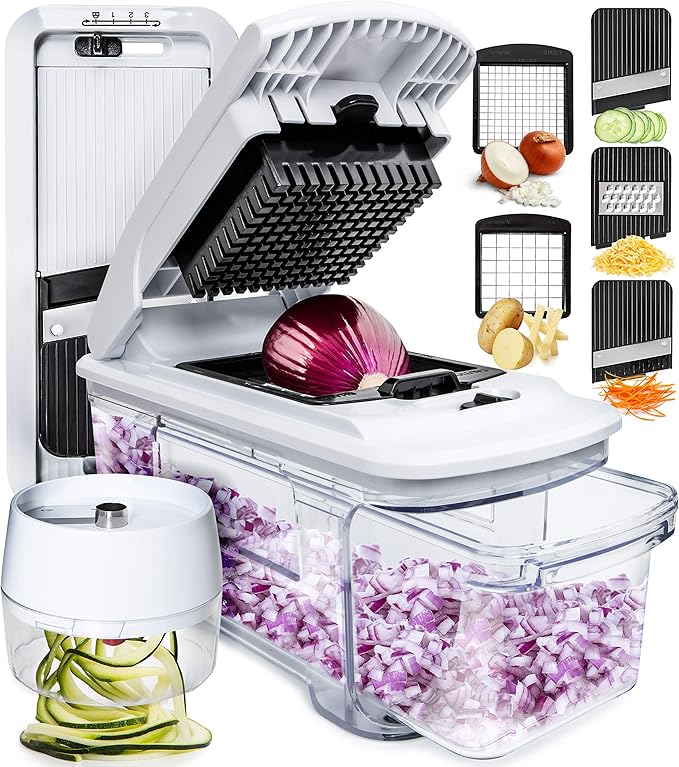 Coupe Legumes Multifonctions et Mandoline Professionnelle Cuisine